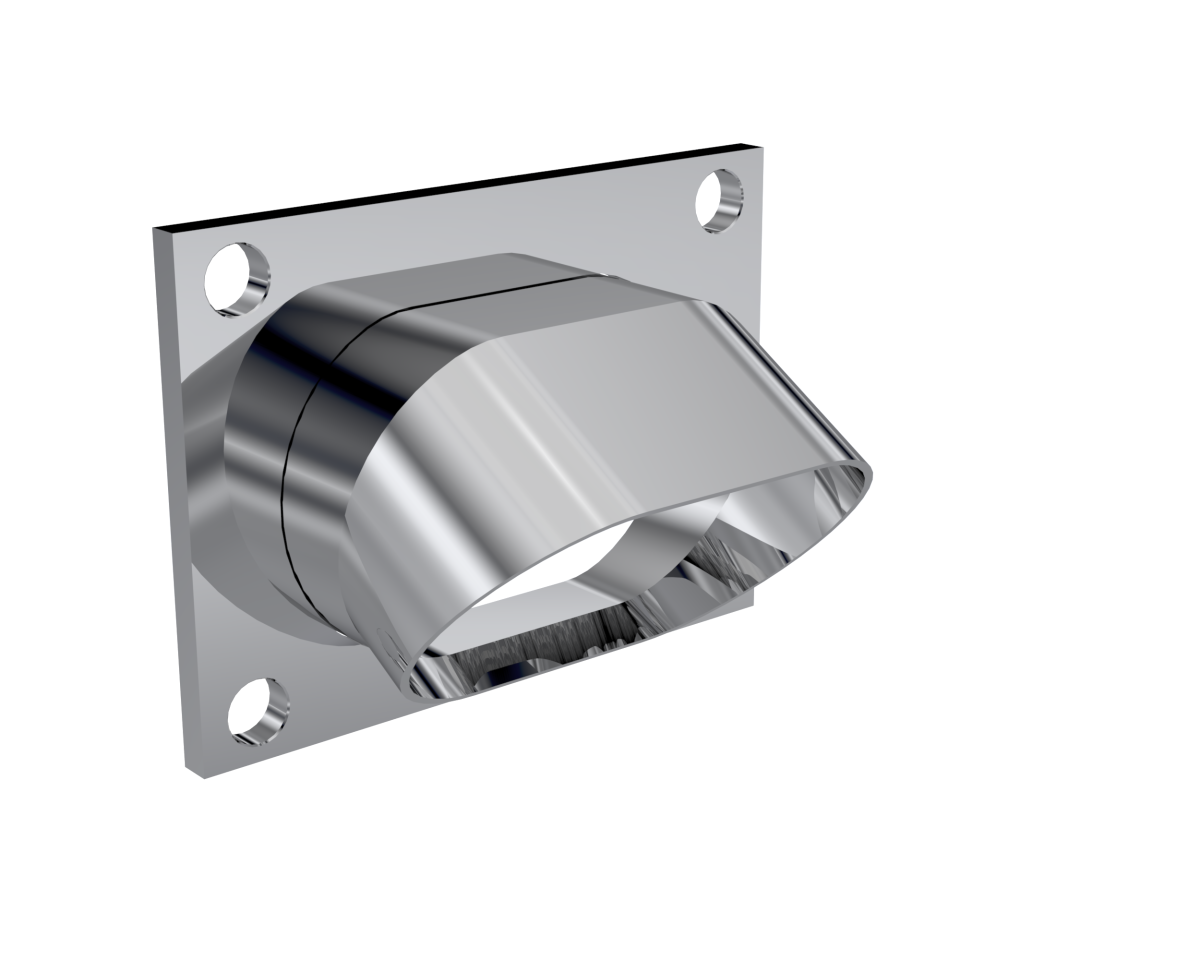 Low Profile Oval Stainless Steel Turn Down QTP