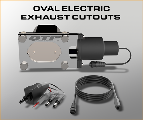 Universal Fit - Oval Low Profile Electric Exhaust Cutouts