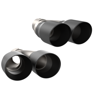 Quick Time Performance - 2015-2023 Dodge Challenger 5.7L QTP Black Quad Tip Adapter