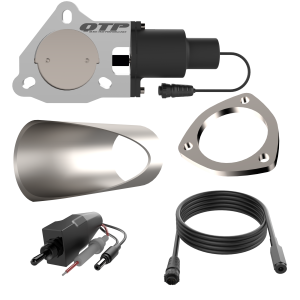 2.75 Inch QTP Electric Exhaust Cutout DIY Combo Kit