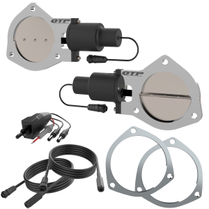 Dual 4.00 Inch QTP Electric Cutout Valves w/Flanges