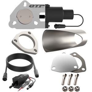 2.5 Inch QTP Electric Exhaust Cutout DIY Combo Kit