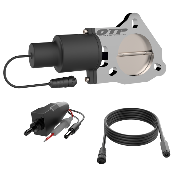 3.00 Inch QTP Electric Exhaust Cutout Valve For Borla