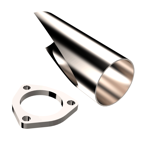 2.25 Inch Stainless Steel QTP DIY Exhaust Cutout Pipe