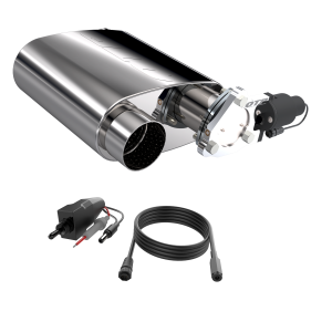 Quick Time Performance - 3.00 Inch QTP Reverse Screamer Twintronic Muffler Short Case - Image 1