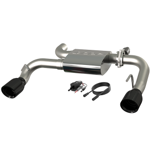 Quick Time Performance - 2021-2023 Ford Bronco QTP Screamer Axle Back Black Tips - Image 1